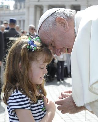 Lizzy rencontre le Pape François