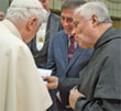 Padre Gianfranco saluta Papa Benedetto