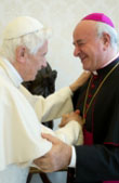 La benedizione di Papa Benedetto 