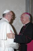 Mons. Vincenzo Paglia ricevuto da Papa Francesco